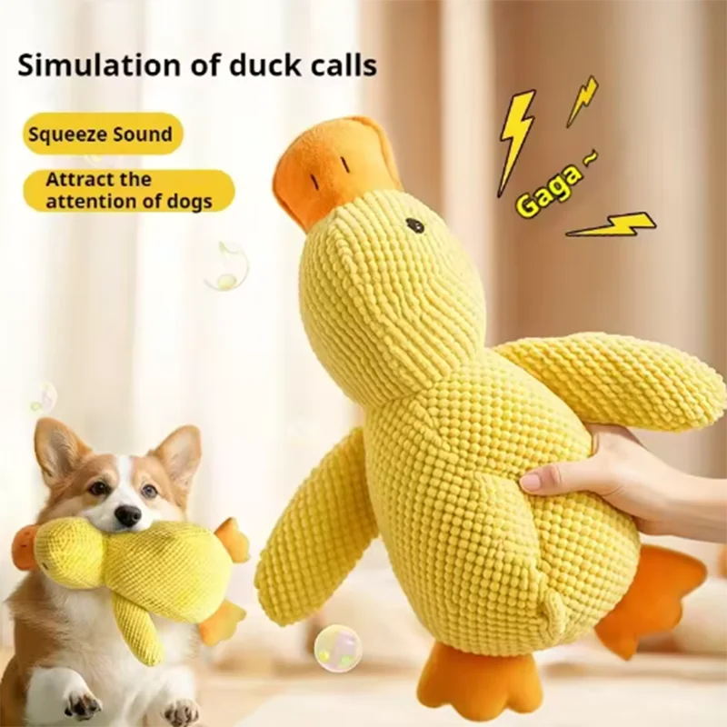 Cuddly Yellow Duck Squeak Toy