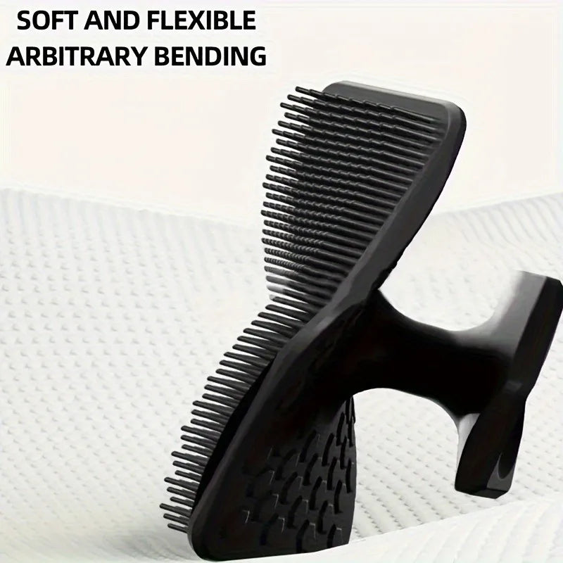 Men'S Beard Brush, Gentle To Remove Dead Skin, Soft Bristle Design Enhances Shaving Experience, Deep Cleaning And Care Tool