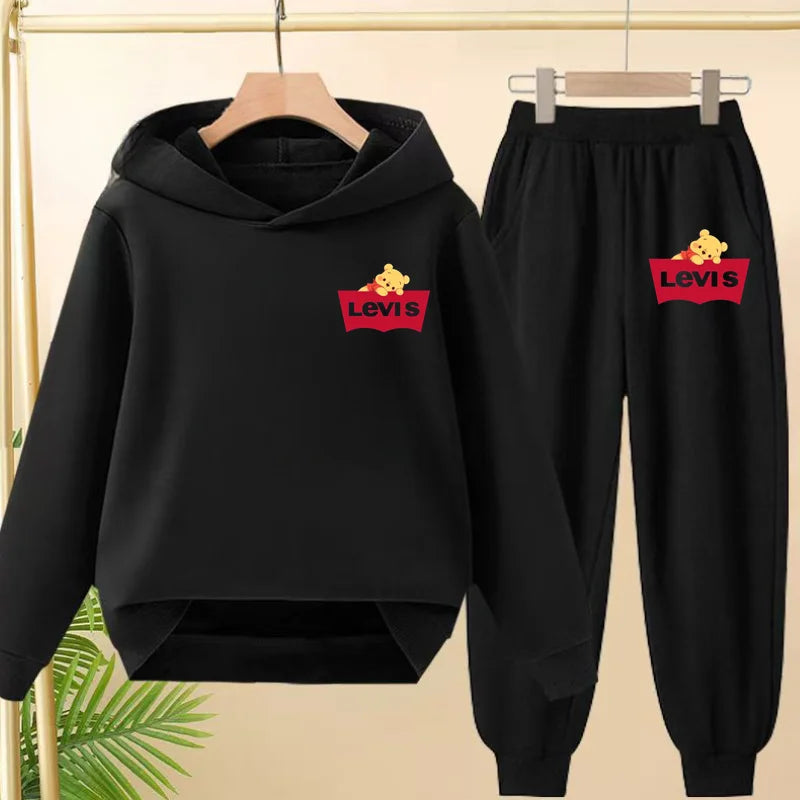 Kids Hooded Sportswear Set