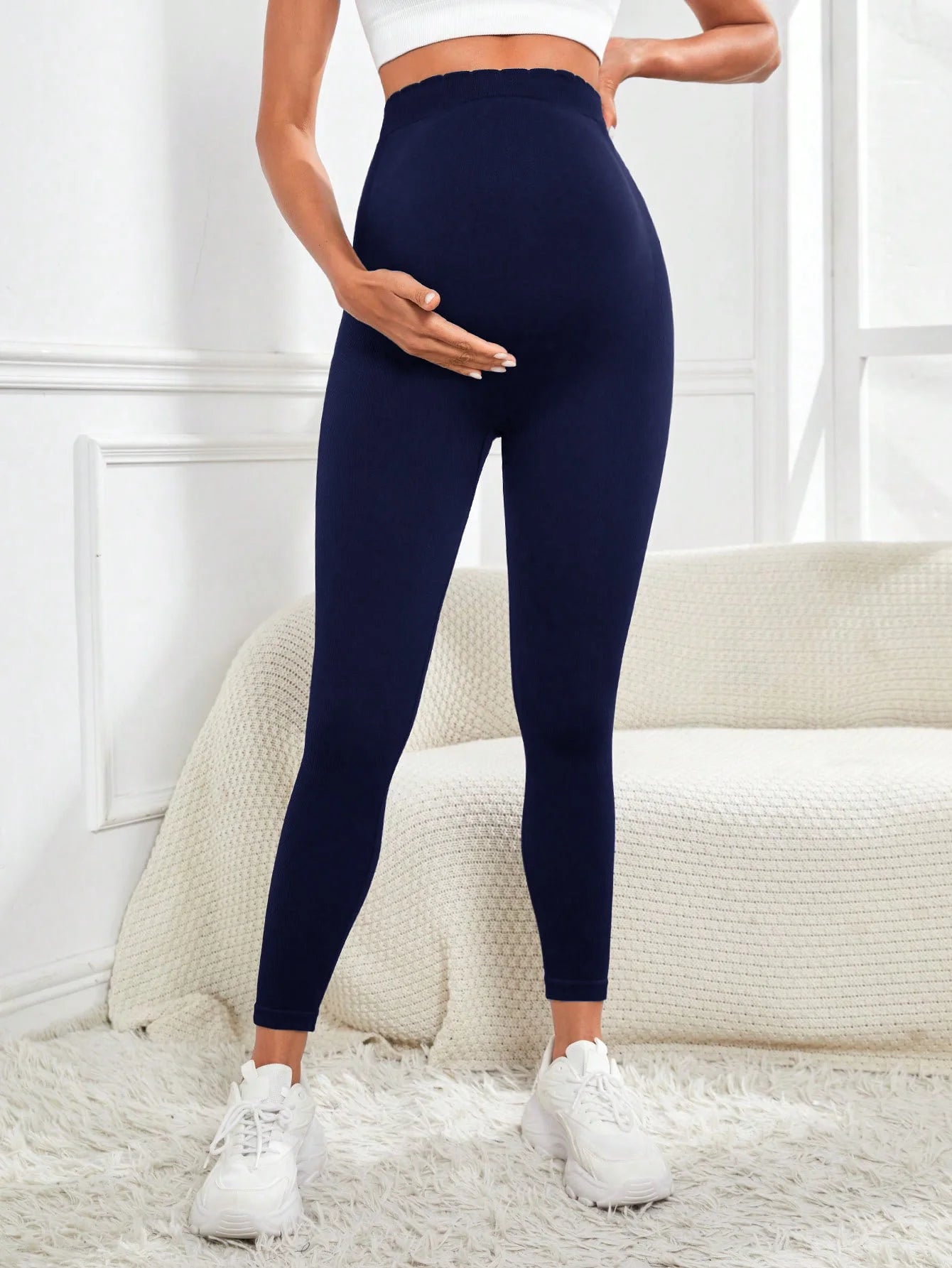 Maternity Leggings Over TheBelly Buttery Soft Pregnancy Workout Pants High Waisted Maternity Activewear for Women