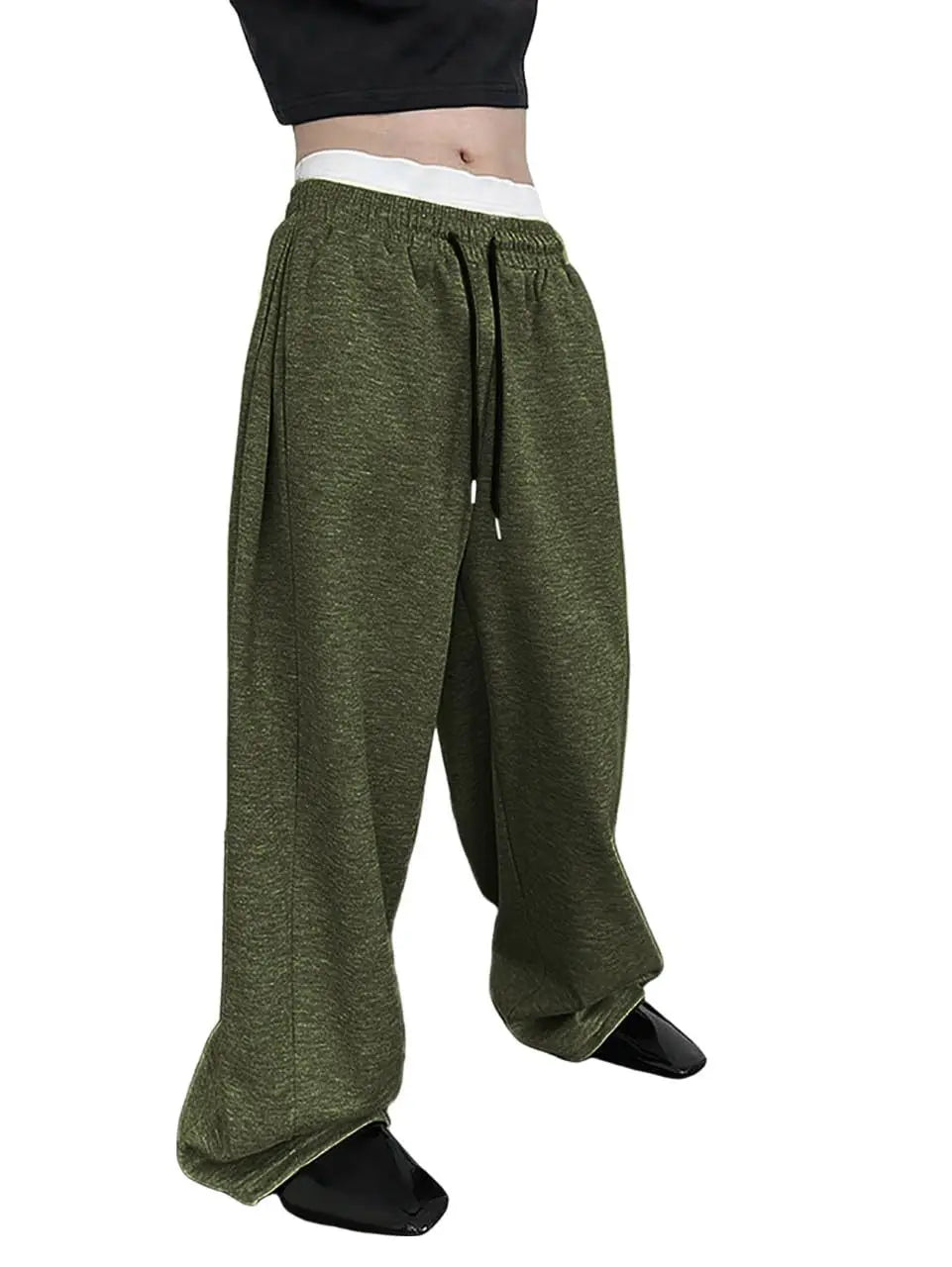 2026 New Straight Spring Autumn Joggers Men Jogging Sweatpants Sportswear Knit Tracksuit Sports Pants Trousers Wide Leg Clothing