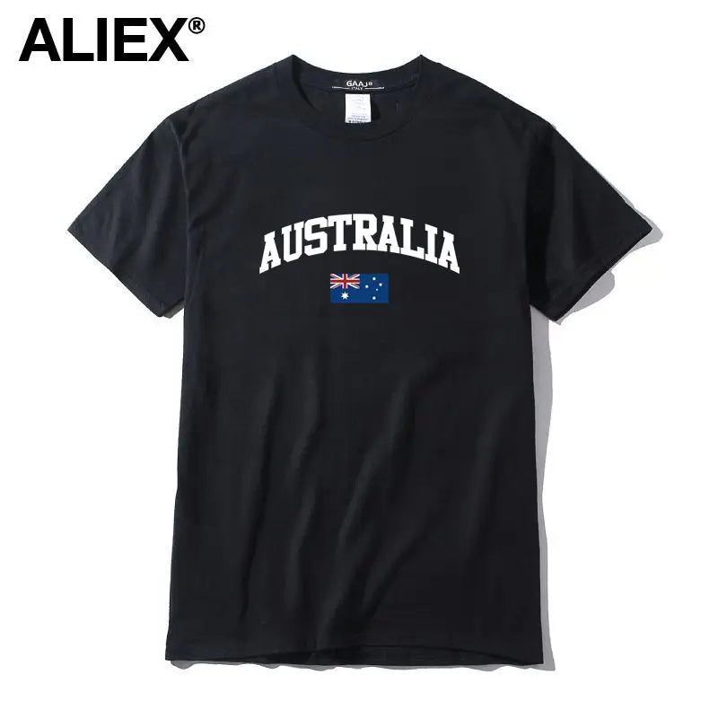 Australia Flag Cotton Graphic Tee