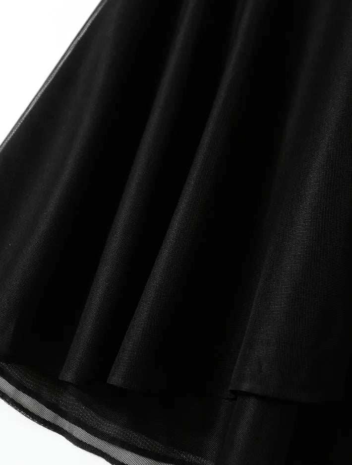 Chic Wrap A-Line Knee Skirt