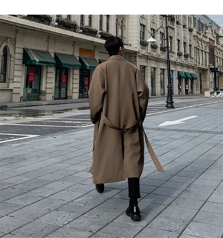 Korean Inspired Long Windbreaker