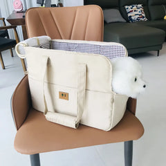 Portable Dog Carrier Cat Dog Outdoor Travel Bag Breathable Pet Carrying Pouch Travel Duffle for Cats Small Dogs Car Seat Carrier