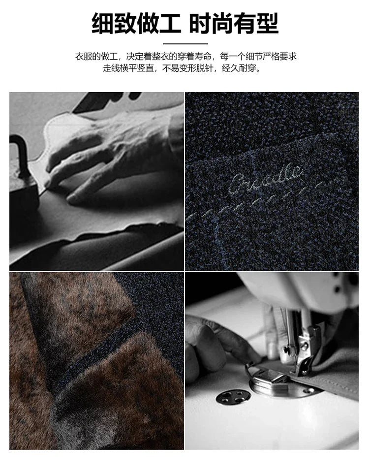 Modern Wool Blend Trench Coat