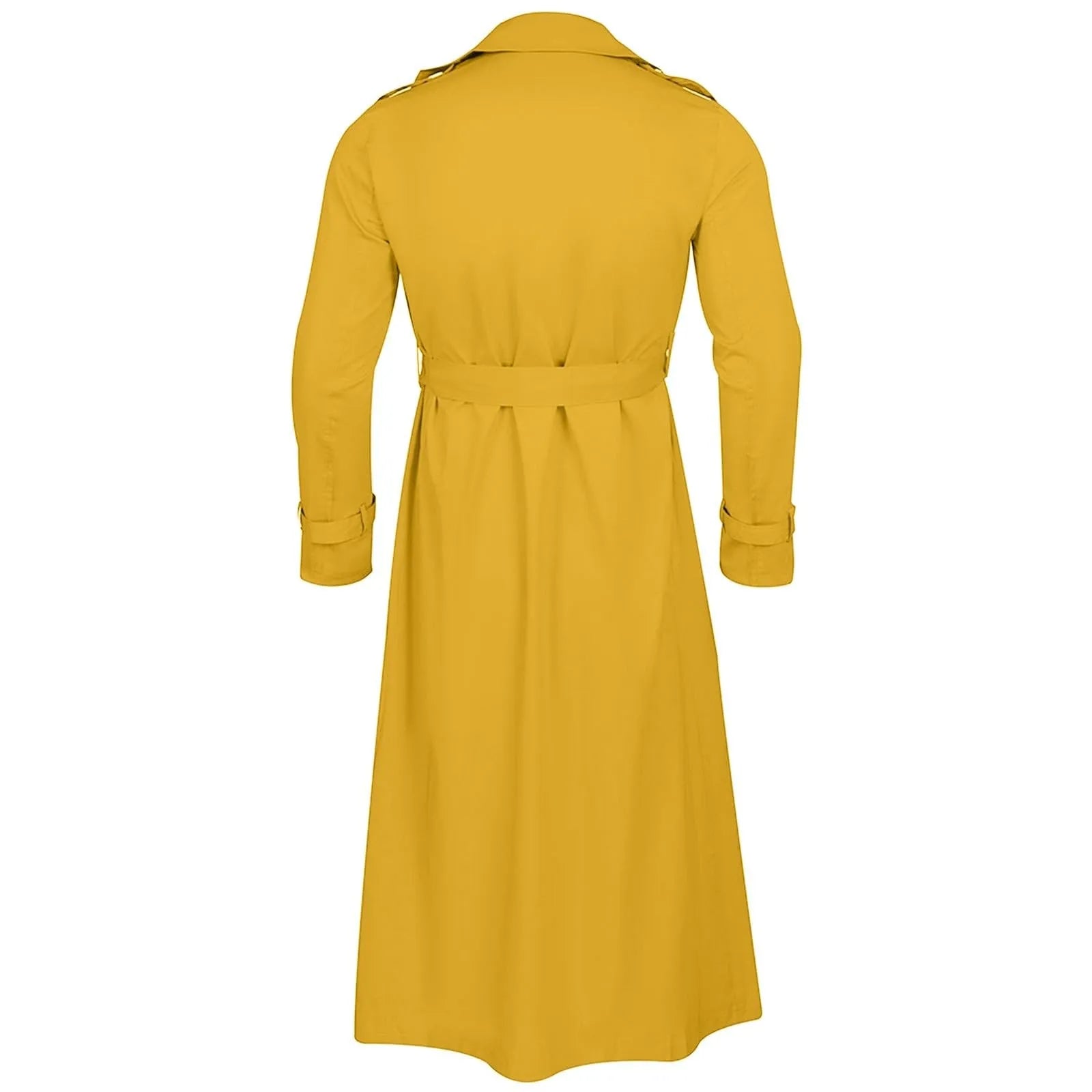 Men’s Luxury Full-Length Trench Coat – England Style Business Overcoat