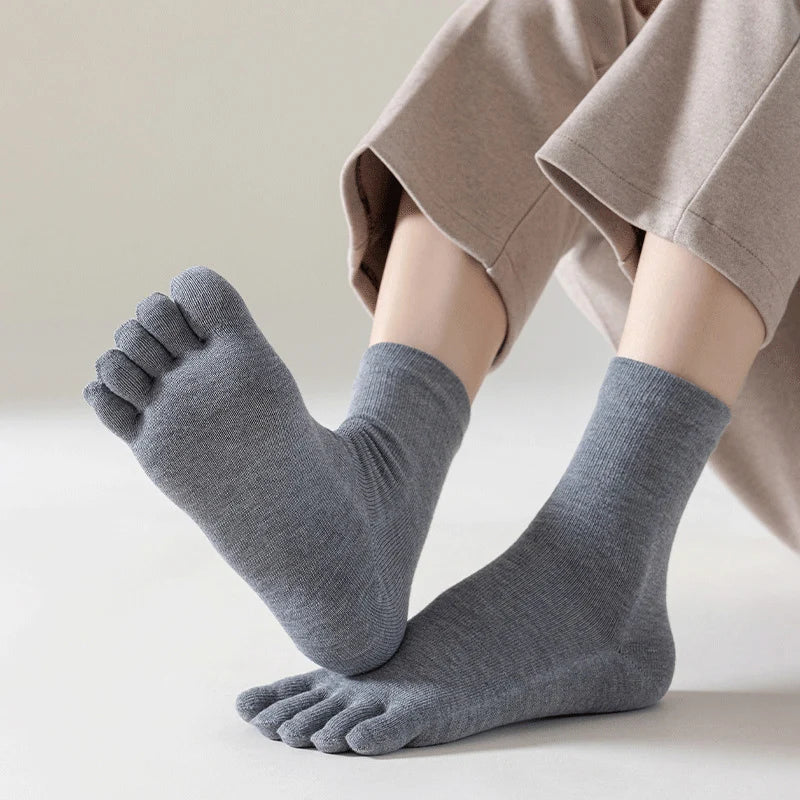 Breathable Cotton Toe Sports Socks