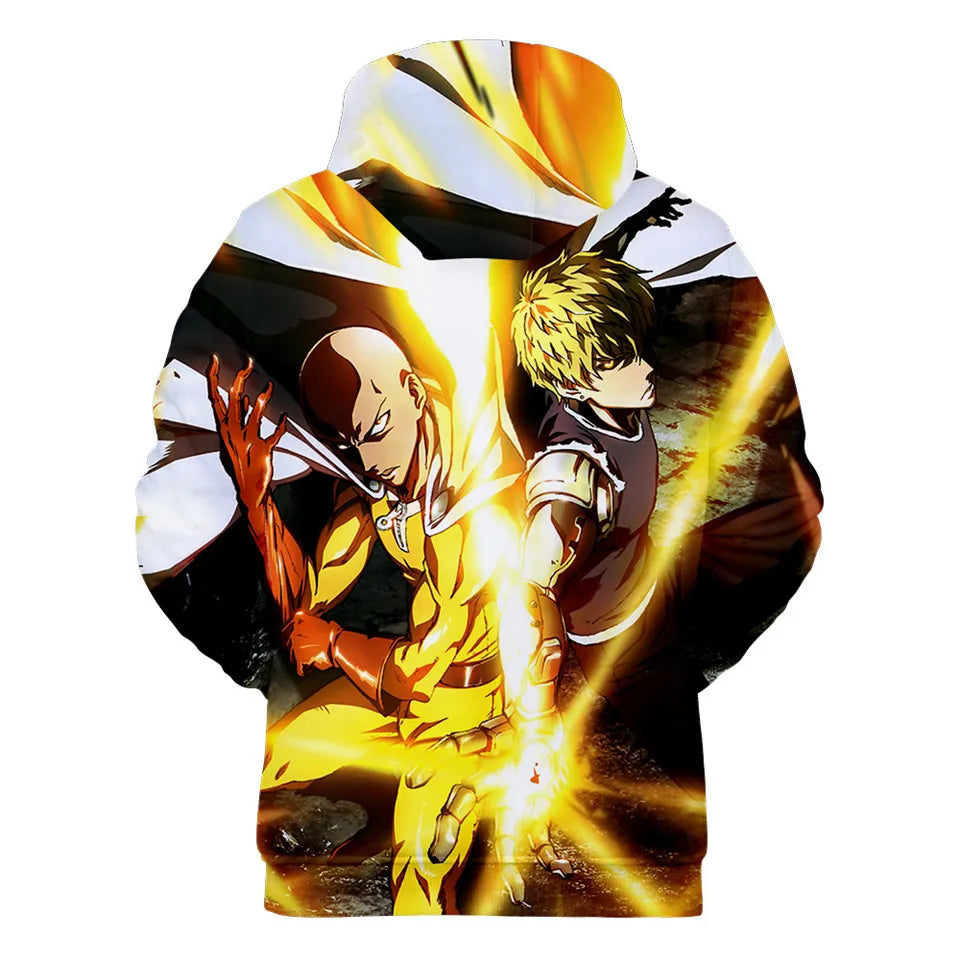 Coat Anime Saitama Oppai Hooded Hoodie Men Women Fleece Sweatshirt Fashion Harajuku Jacket Brand Clothes Cosplay Costume