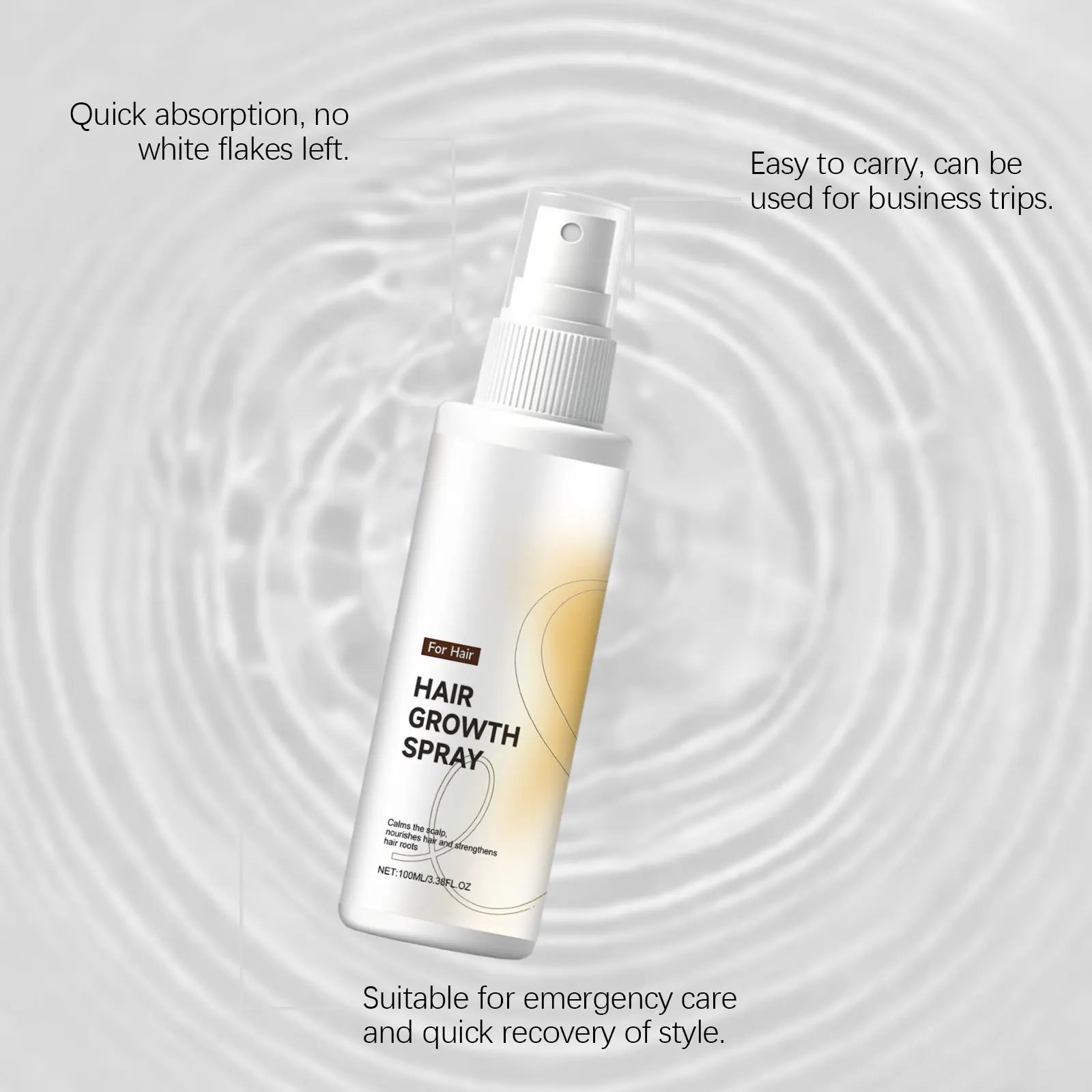 Hair Growth Spray Nourish Moisturize Scalp Plump Strengthen Follicles Reduce Hair Loss Breakage Sagging Smooth Out Frizz Essence