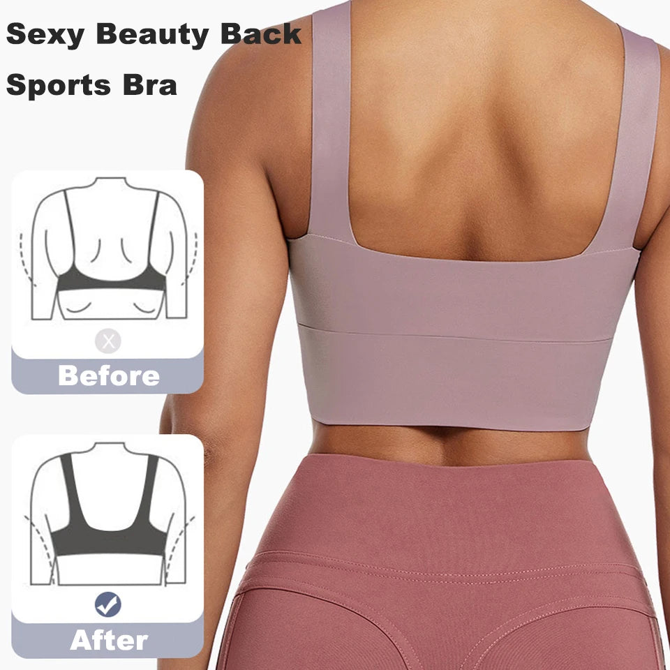 High Impact Sports Bras for Women High Support Padded Sports Bra Workout Fitness Crop Top for Women Racerback Bra for Yoga