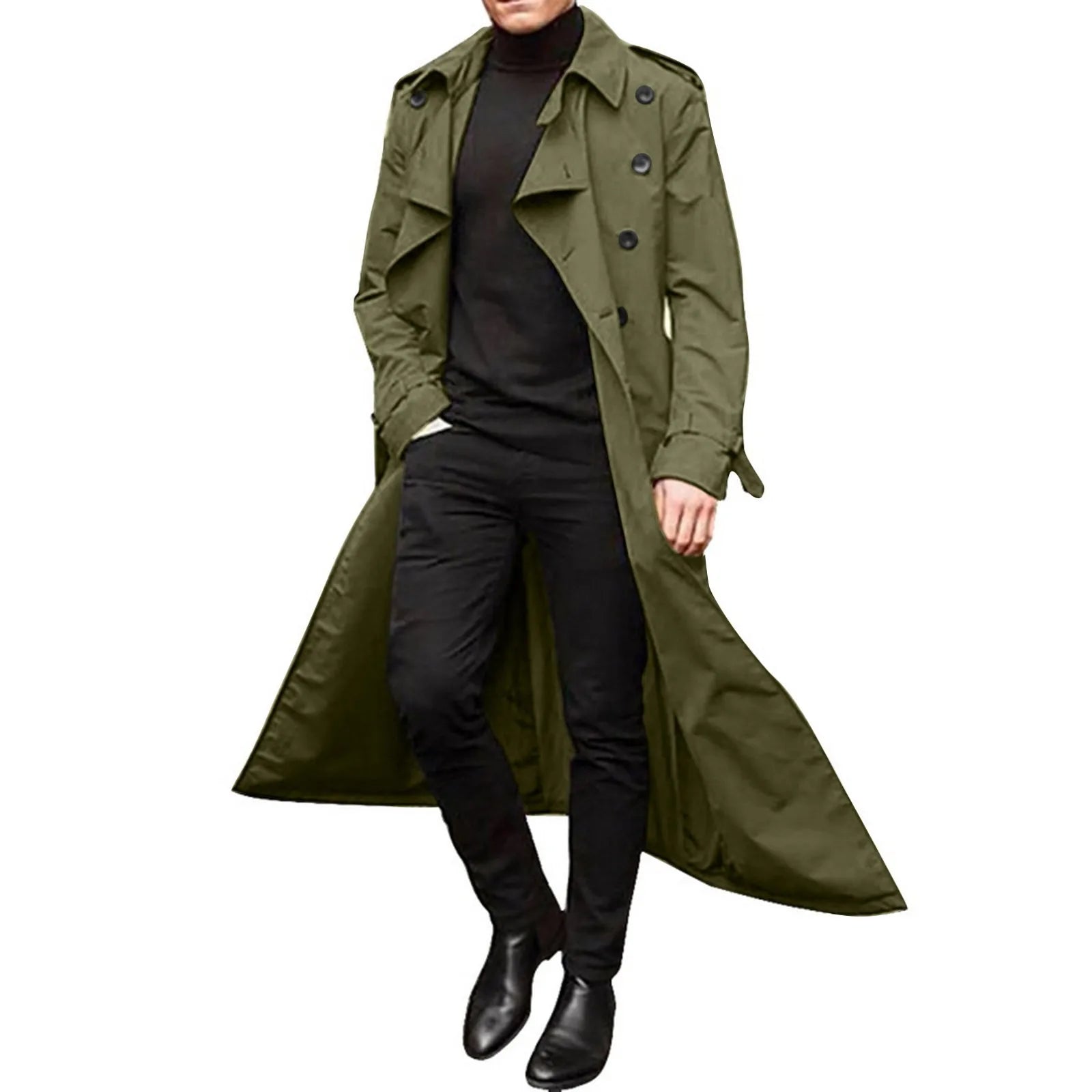 Full Length Single Breasted Trench
