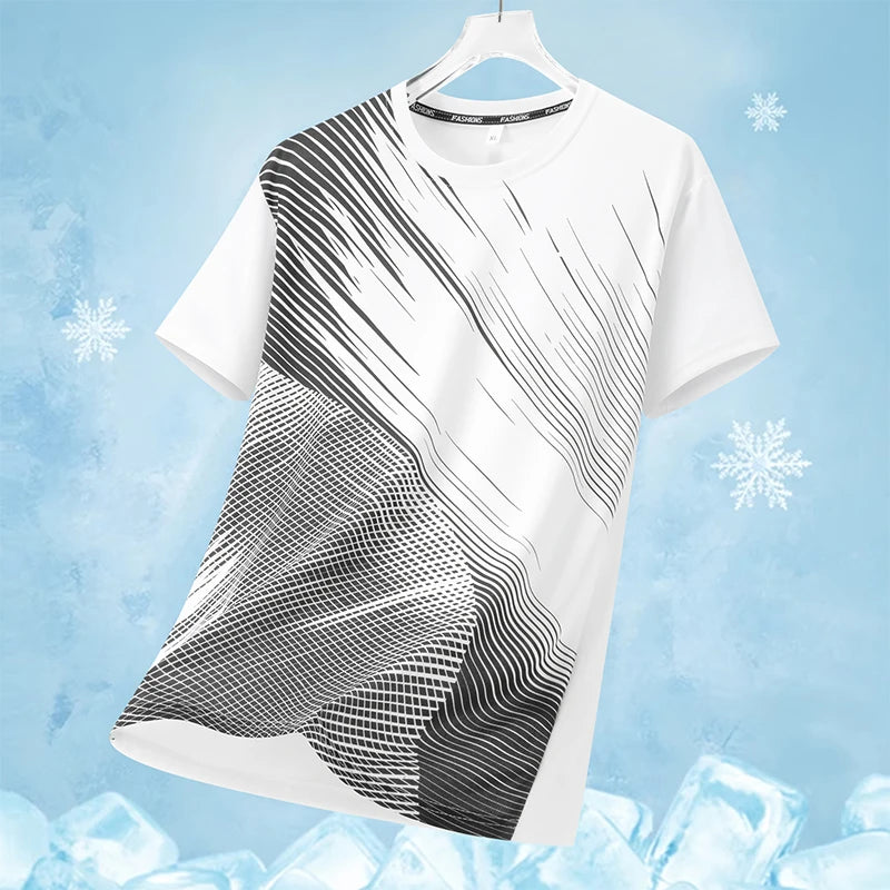 Men's T-Shirt for Summer Casual Oversized Loose T-Shirt Fashionable Running Sportswear Graphic T Shirts Fashion Streetwear Tee
