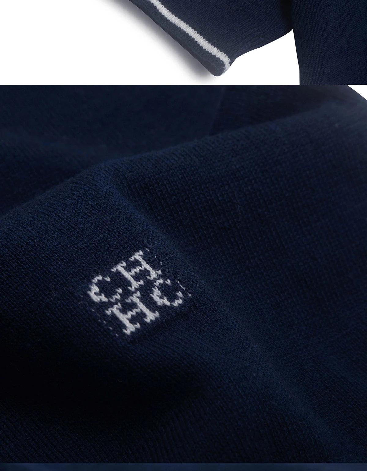 V Neck Embroidered Casual Polo