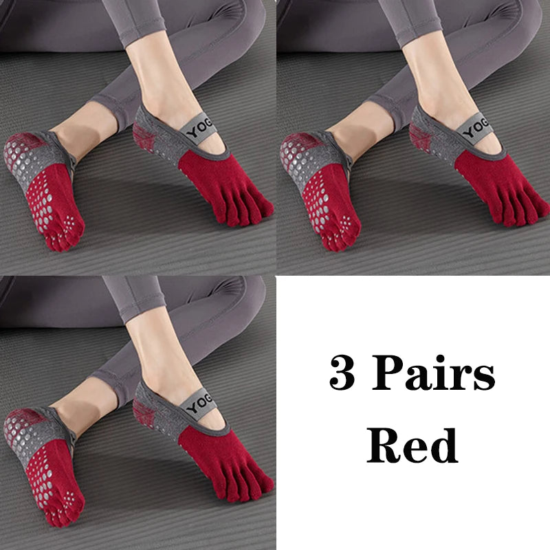 Grip Toe Yoga Socks Set