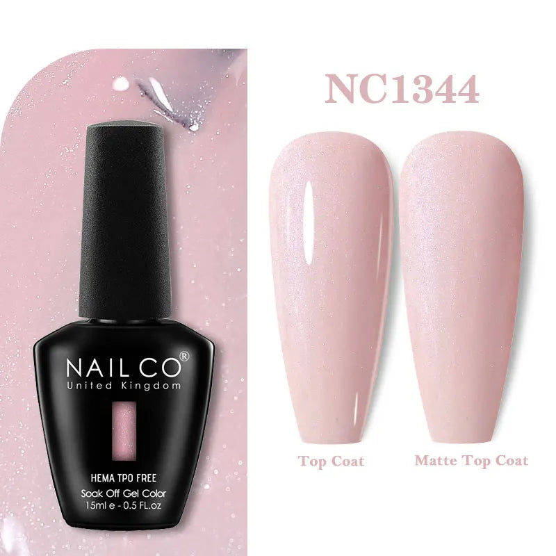 NAILCO 333 Colors Gel Nail Polish Semi Permanent Varnishes Nails Art Design Hybrid Soak Off Top Base Coat UV Gel Manicure 15ml