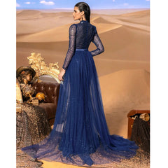 TITLE: Starlight Sequined Evening Gown Dress