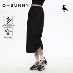 OhSunny Anti-UV Cargo Long Skirt with Adjustable Hem
