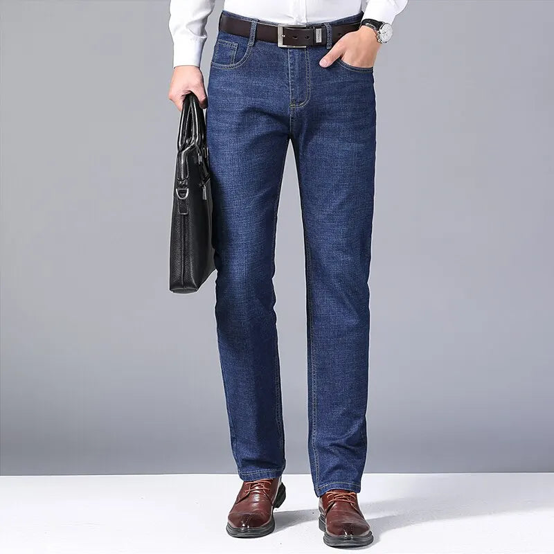 Slim Straight Business Denim