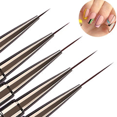 Nails Art Liner Brushes Striping Drawing Elongated Lines Striping Drawing Painting Nail Design Pen Professional Manicure Tool