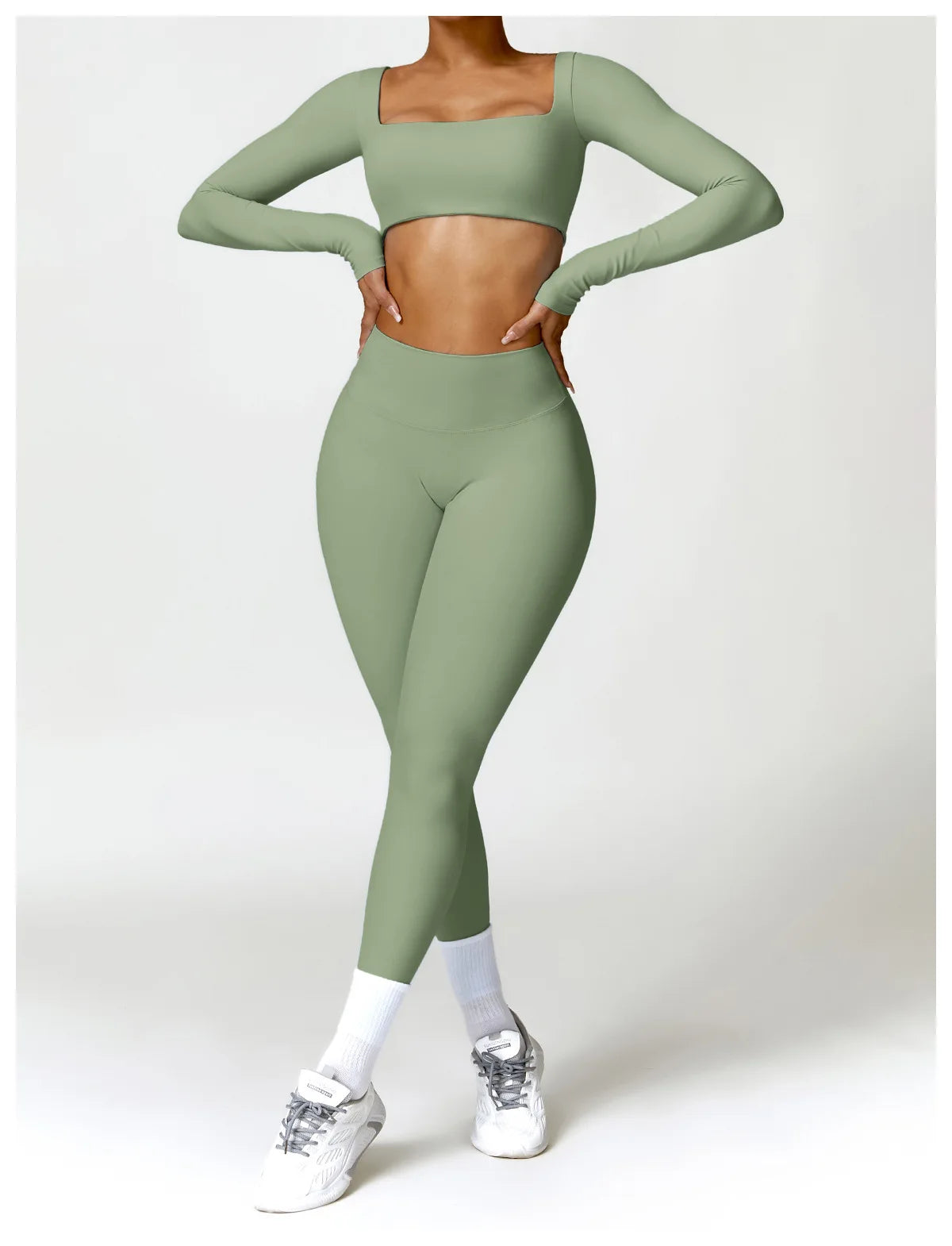 Summer 2PCS Yoga Suit Sports Set Women Quick-Dry Gym Set Women Tracksuit Running Workout Long Sleeve Sports Shirt Yoga Clothing