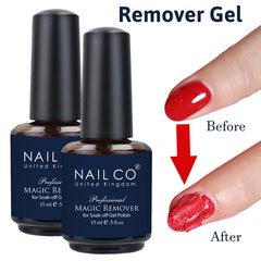 NAILCO 15ml Magic Remover Nail Gel Polish Remover UV Gel Polish Fast Remove Semi Permanent Varnish Polish Cancel Glue Gel Polish