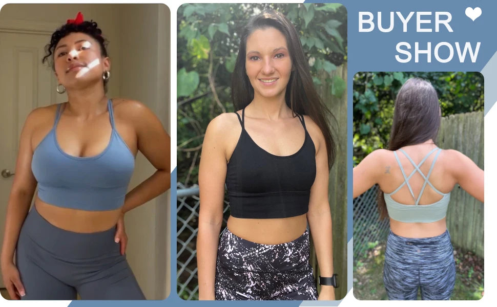 1Pcs Women Sports Bras Seamless Criss Cross Back Sexy Padded Fitness Yoga Vest Gym Running Crop Top Breathable Beauty Bras