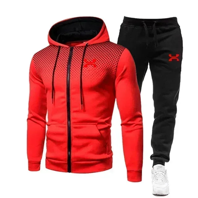 2025 Fashion Tracksuit For Men Hoodie Fitness Gym Clothing Men Running Set Sportswear Jogger Men'S Tracksuit Winter Suit Sports