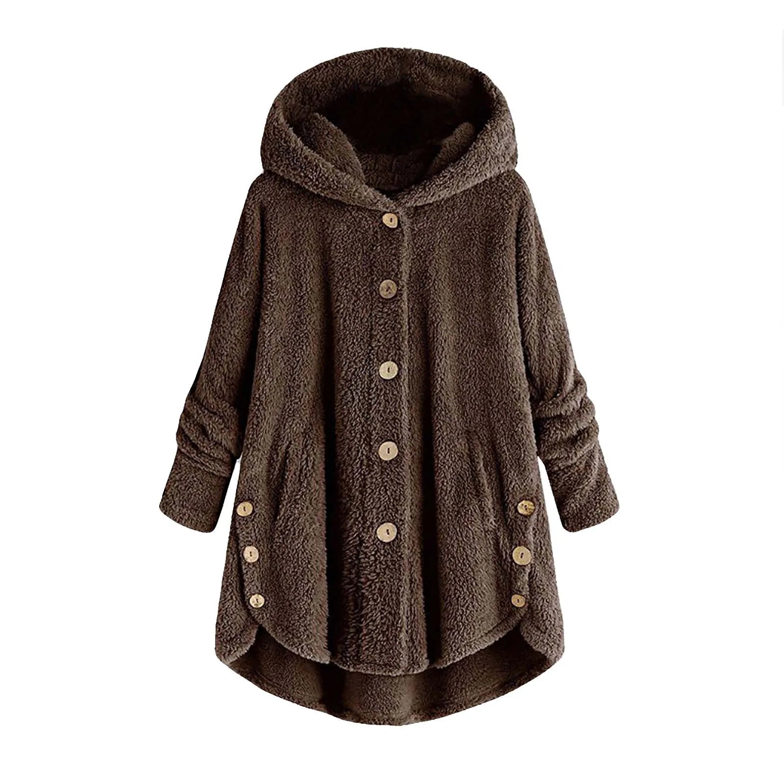 Plush Wool Blend Winter Coat