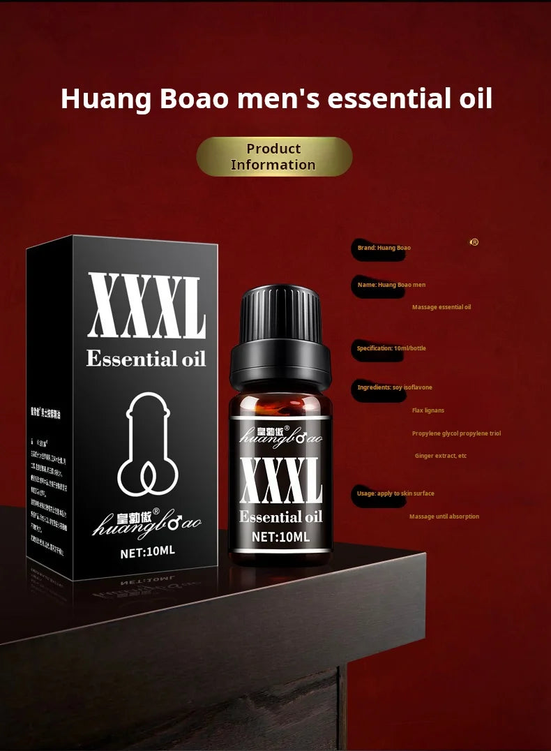 Men’s Massage Oil, Herbal Body Care Oil for Relaxation, Skin Nourishing Oil for Daily Use, Travel Size