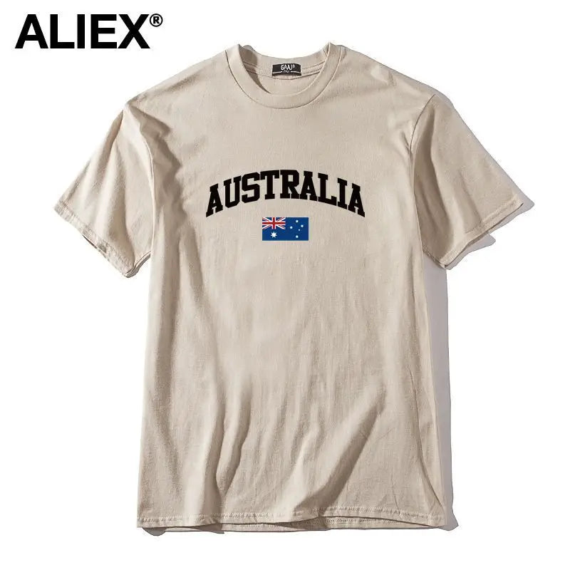 Australia Flag Cotton Graphic Tee