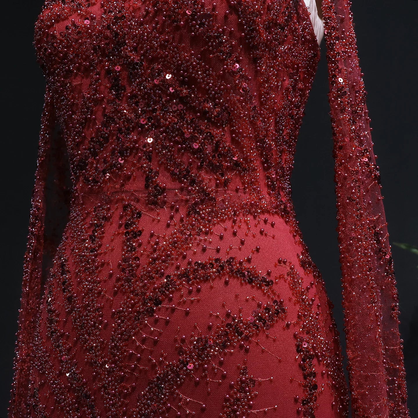 Sharon Said 2026 Luxury Evening Party Gowns Women' s Wedding Prom Dresses with Flowing Sleeves Elegant Mermaid SS663 Customized