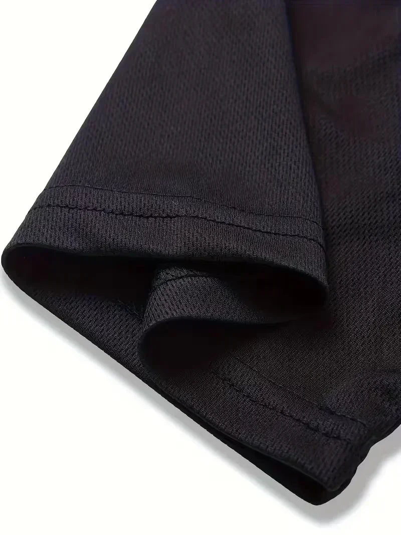 Men's Tracksuit 2 Piece O-neck Short Sleeve Shirt Shorts Set Men's Running Suit  mesh T shirts Man Clothing Summer T-shirt
