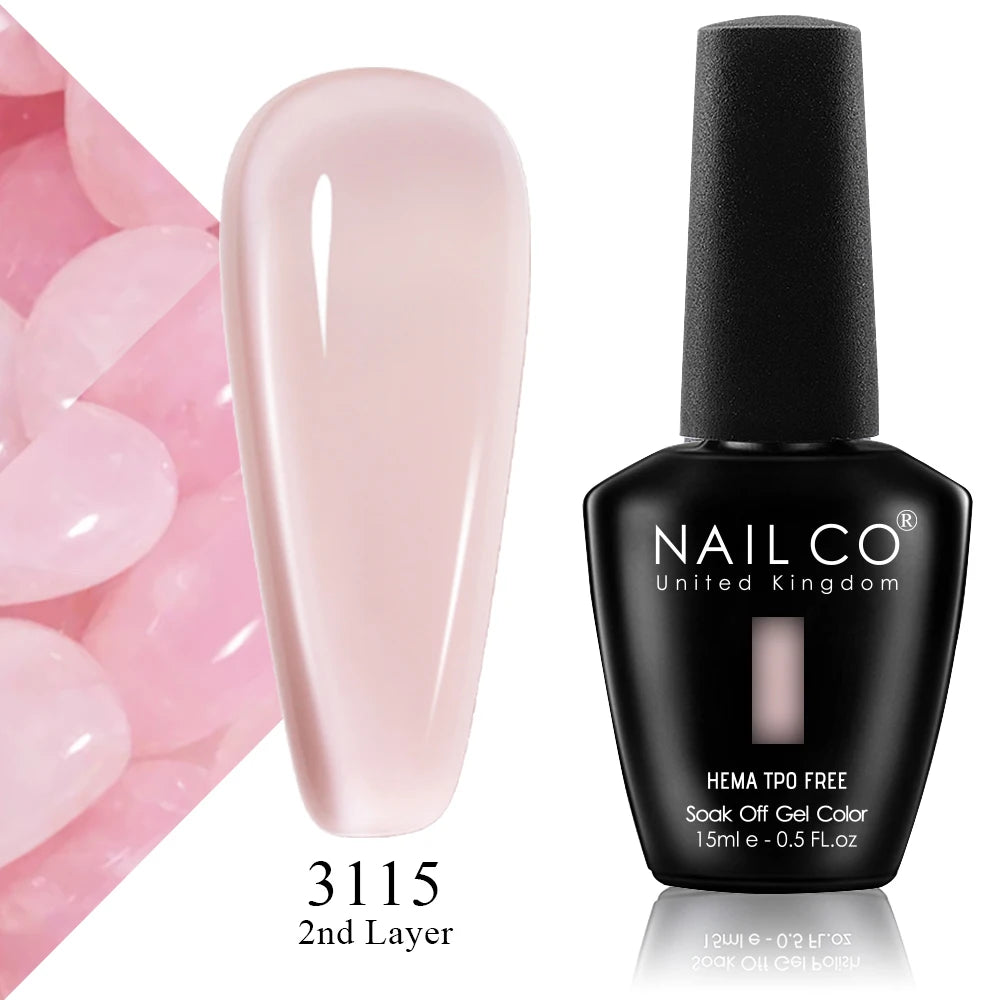 NAILCO 15ml Nail Gel Polish Semi Permanent UV Varnish Nails Art Gel Vernis Manicure TOP BASE Nails Products Supplies Equipment