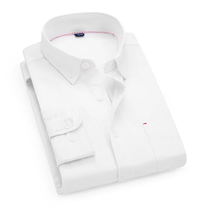 Vertical Striped Oxford Cotton Shirt