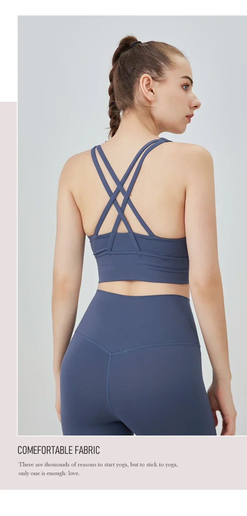 New Summer Sexy Sports Bras Women Fitness Vest Sports Top Cross Back Yoga Bra Running Fitness Breathable Shockproof Yoga Bra