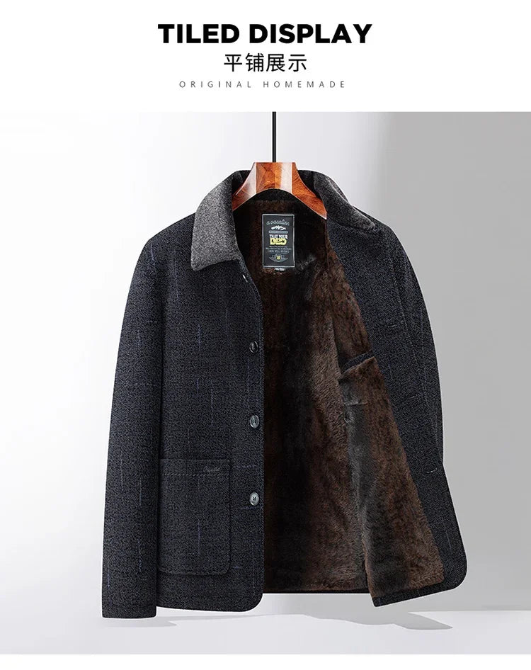 Modern Wool Blend Trench Coat