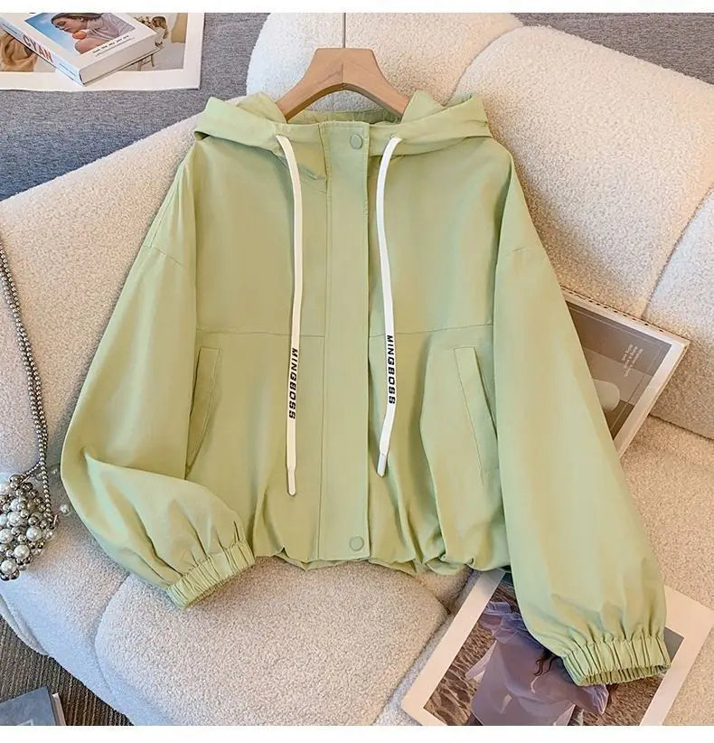 Hooded Casual Zipper Workwear Jacket