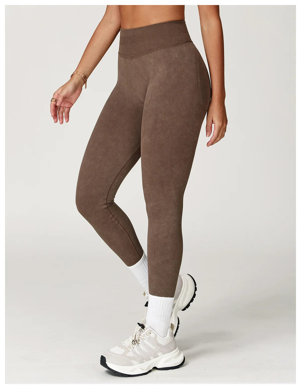 Solid Color Women Yoga Pants High Waist Stretch Gym Leggings Fitness Running Trousers