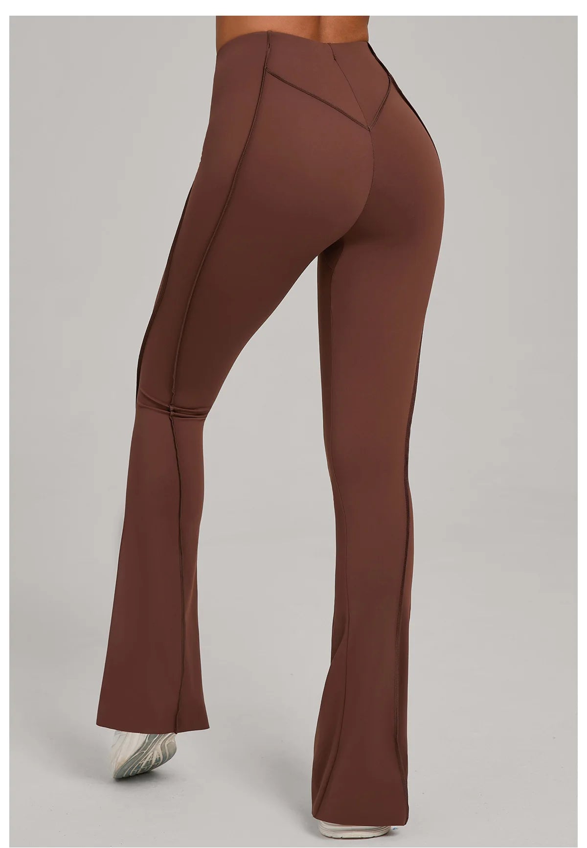 Gym Workout Women's Wide-Leg Tight-Fitting Hip-Lifting Yoga Flared Pants Dance High-Waist Flared Casual Outdoors Sports Trousers