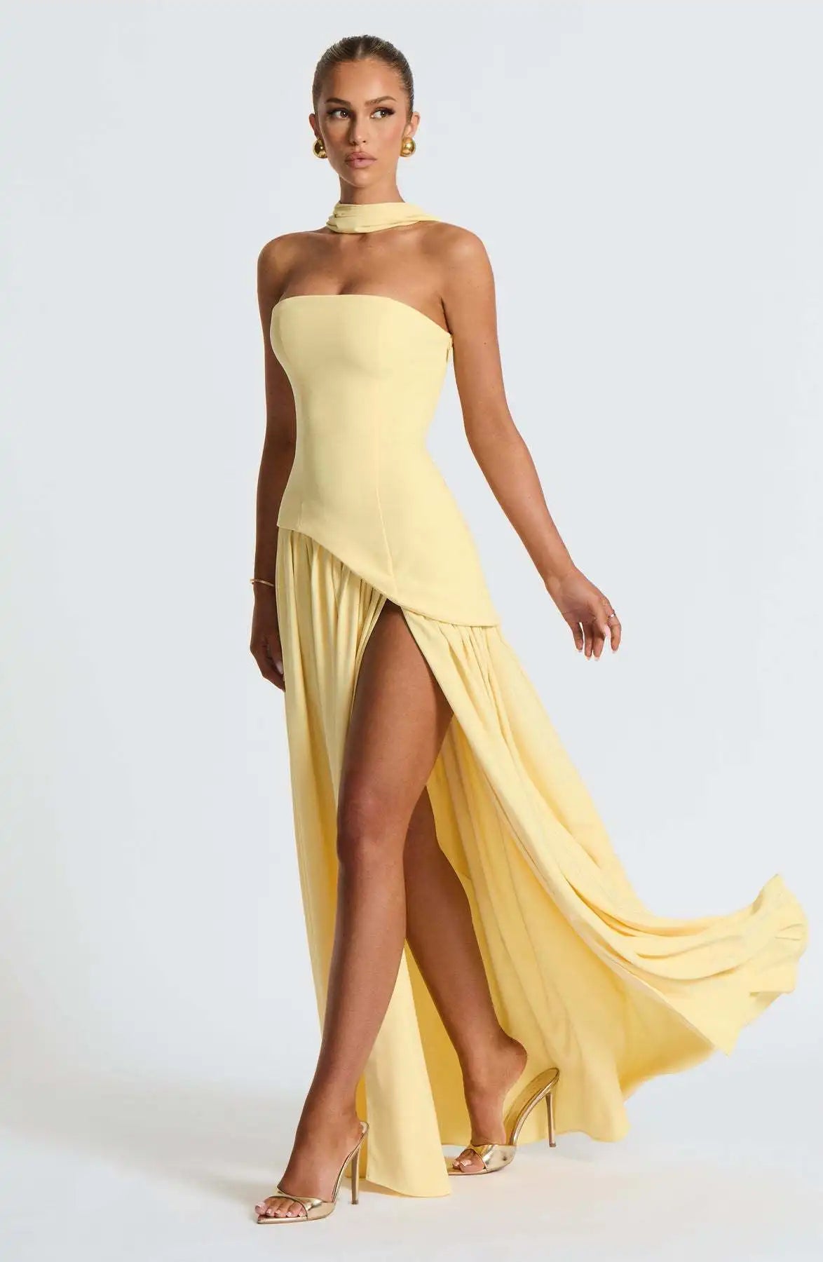 Chiffon Lace Ethereal Evening Gown