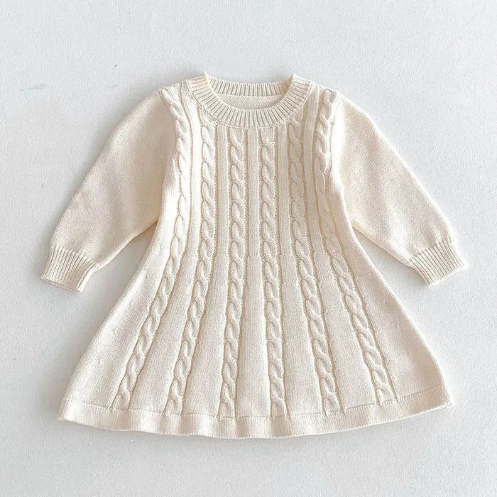 Knitted Princess Party Girls Dress