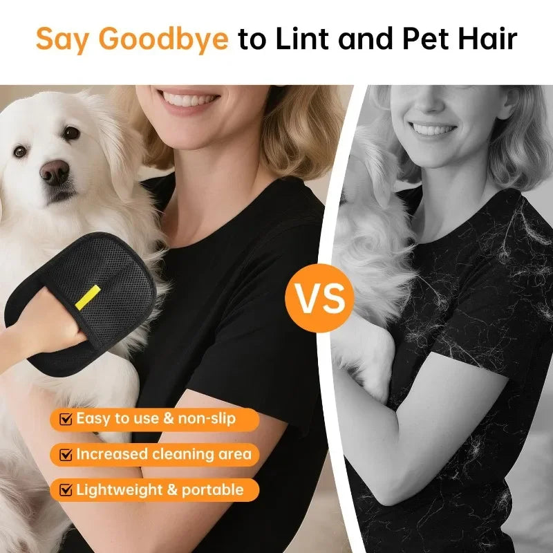 Pet Grooming Gloves Static Dedusting Brush Pet Hair Remover Brush Removing Dog Cat Hair From Sofa Carpet Clothes Pet Products