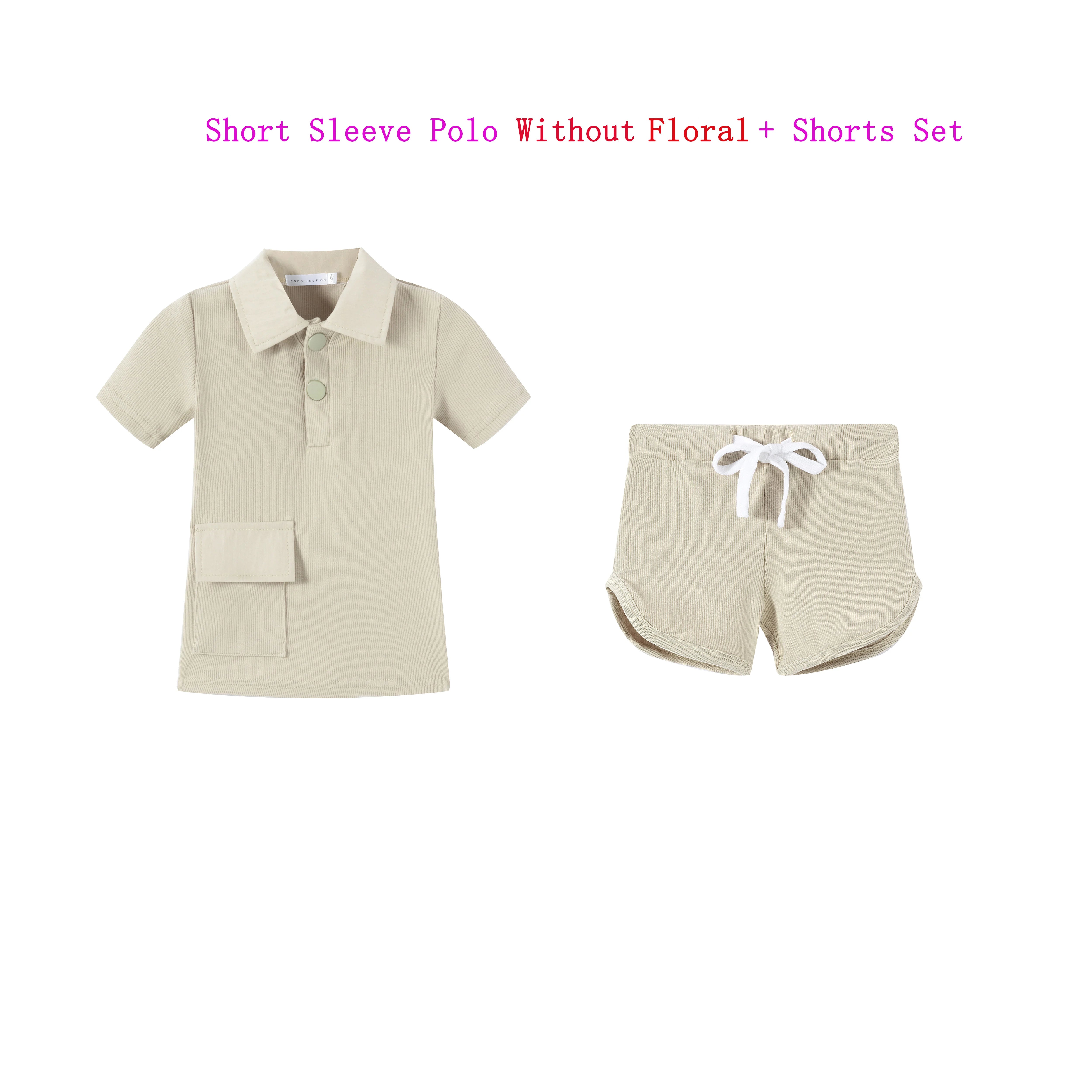 Ribbed Summer Kids Casual Set