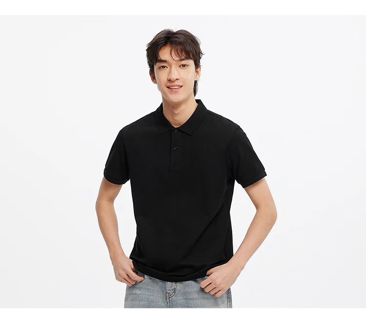 Semir Polo Shirt Men Moisture Wicking Solid Color Short Sleeve T-Shirt 2025 Summer New Slim Fit Top for Active Wear
