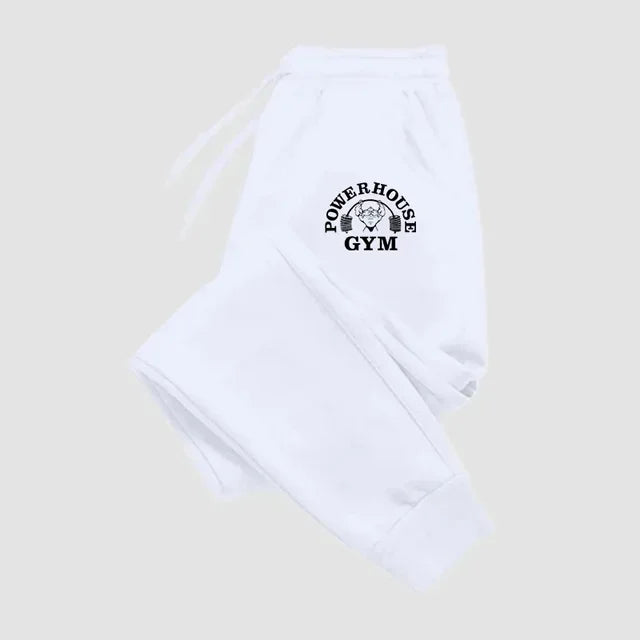 Men'S Casual Joggers with Elastic Drawstring Waist & Cuffed Ankles - 100% Polyester Knit, Loose Fit Print Athletic Pants for Gym