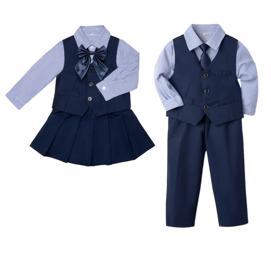 Preppy Kids School Uniform Set