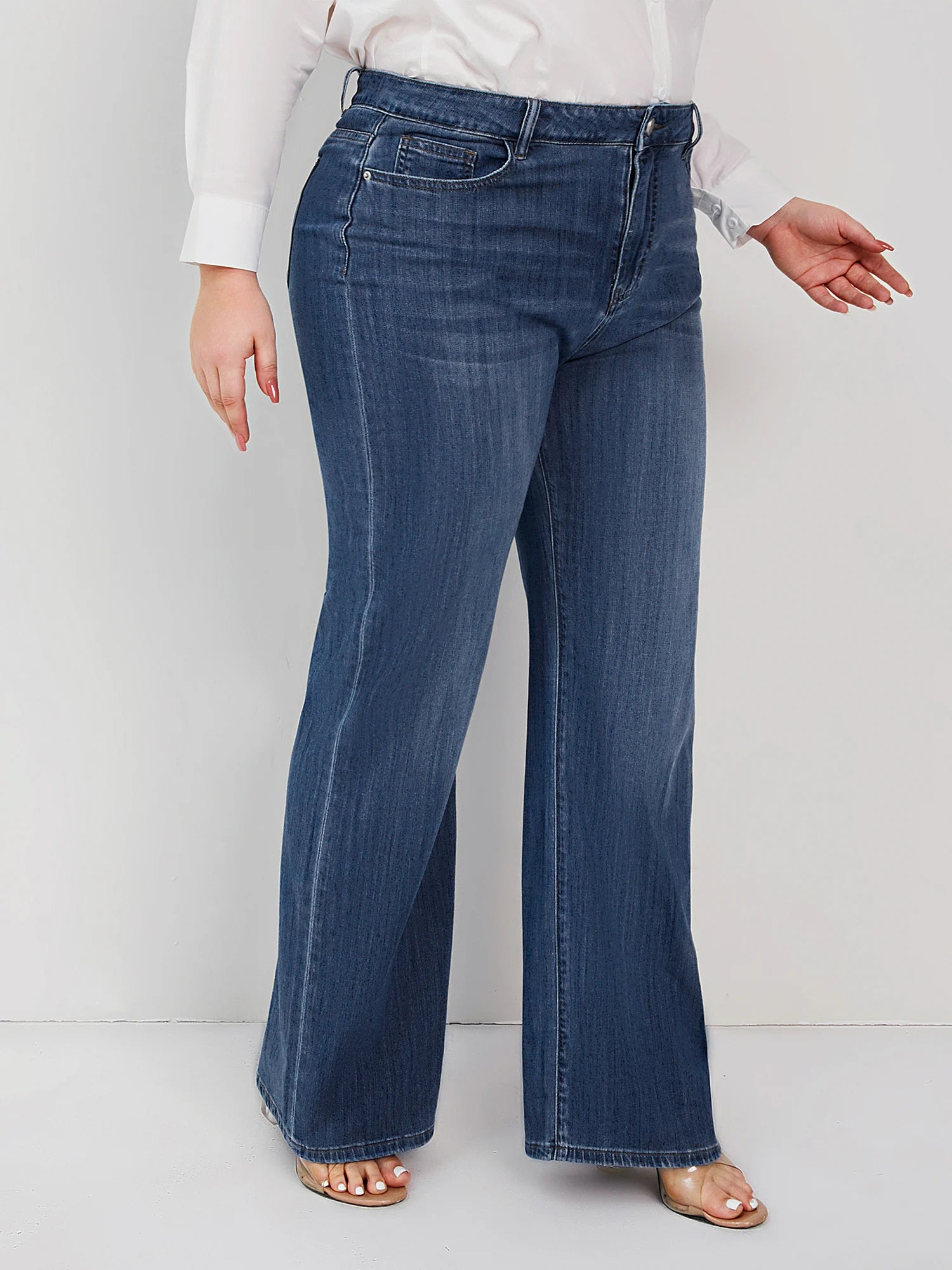 Plus Size Wide Leg Jeans
