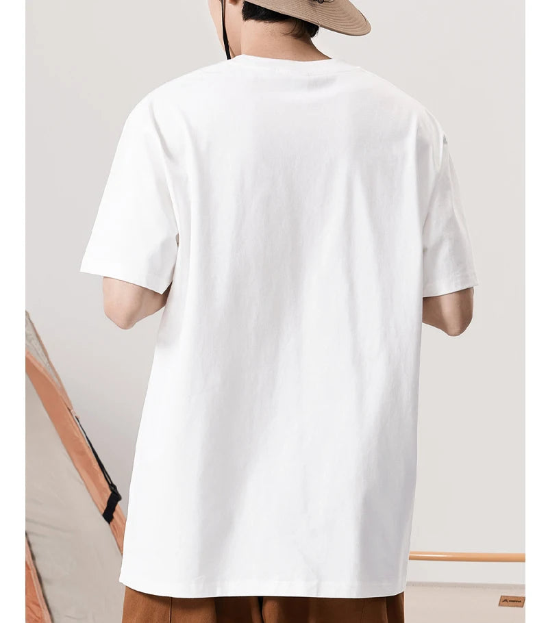 Chinese Print Cotton Summer Tee