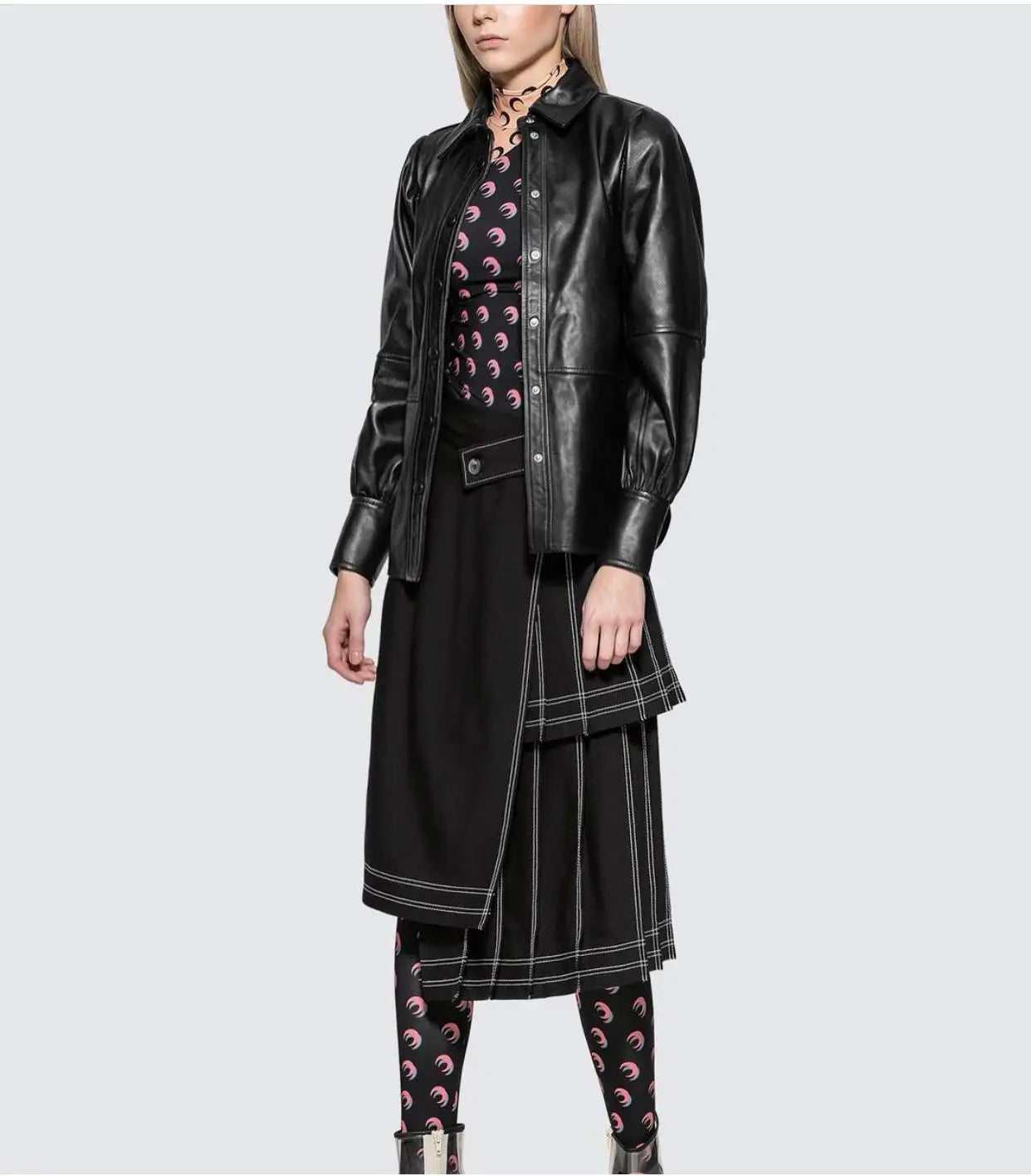 Women Jumpsuit Y2K Streetwear Moon Print Jumpsuit Elastic Long Sleeve Round Neck Autumn Sexy Fashion Bodysuit